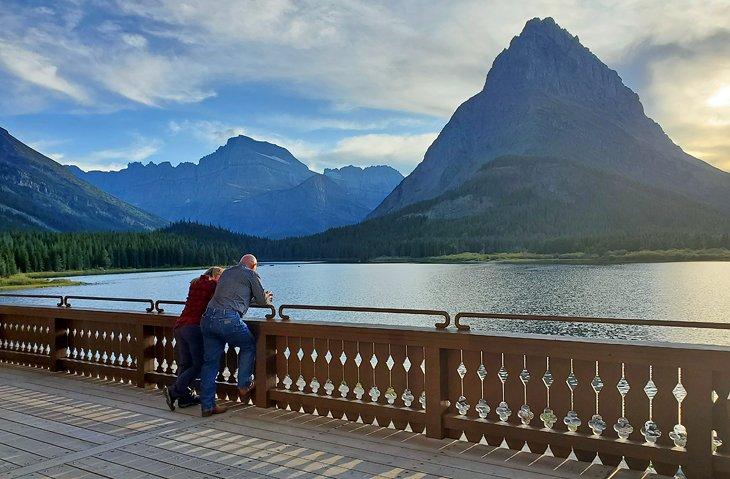 Vista desde Many Glacier Hotel