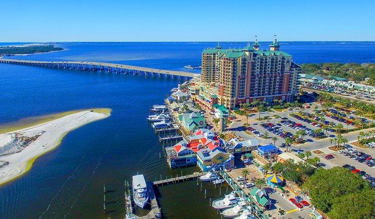 Vista aérea de Destin, Florida