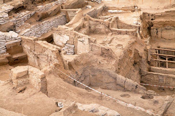 Primer plano de las excavaciones en Çatalhöyük