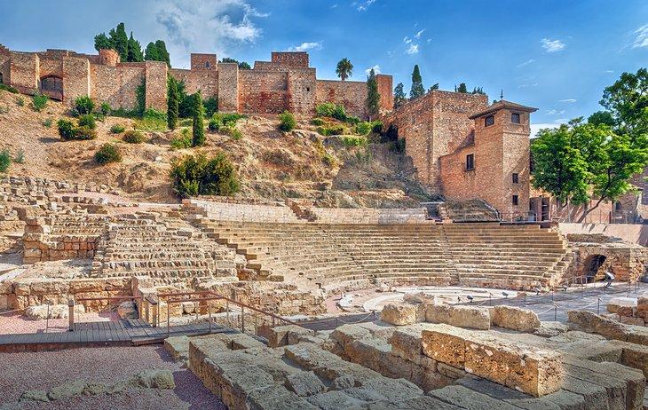 Teatro romano y la Alcazaba de Málaga