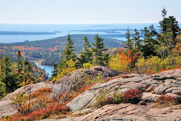 Vue depuis du Mont Cadillac en automne