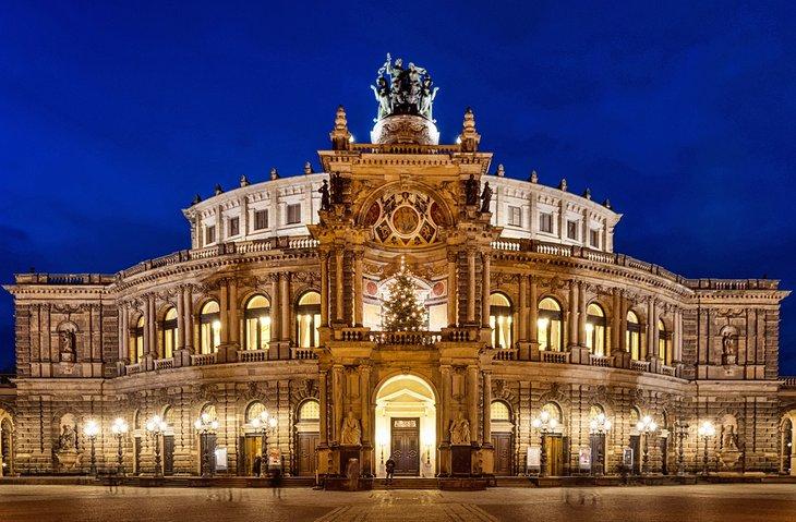 Teatro de la ópera en Dresde, Alemania