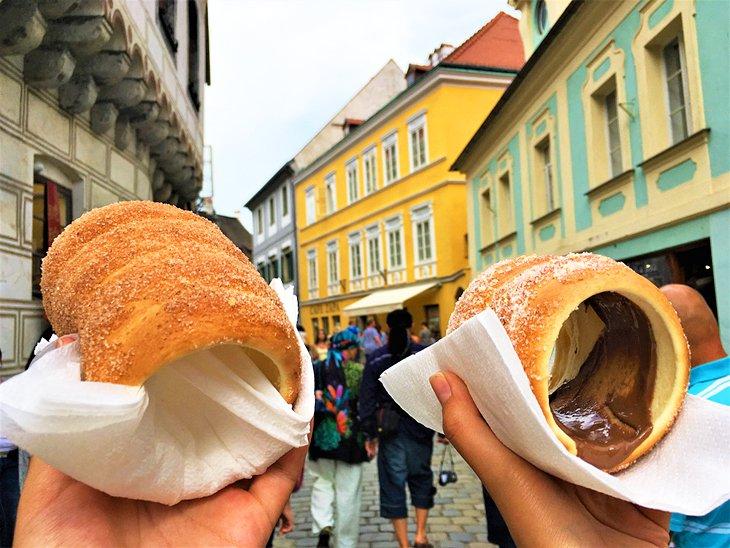Traditionelle tschechische Gebäckstücke in Český Krumlov