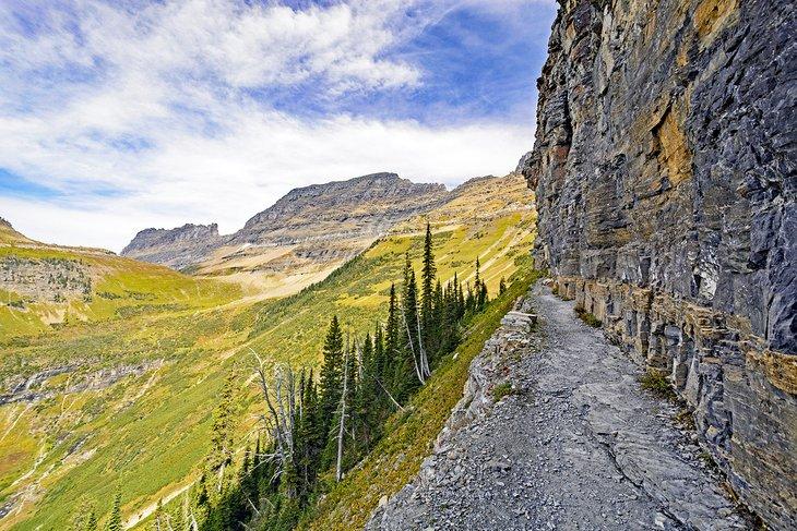 Cerca del inicio del Highline Trail