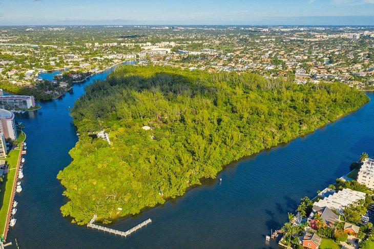 Vista aérea de Deerfield Island Park