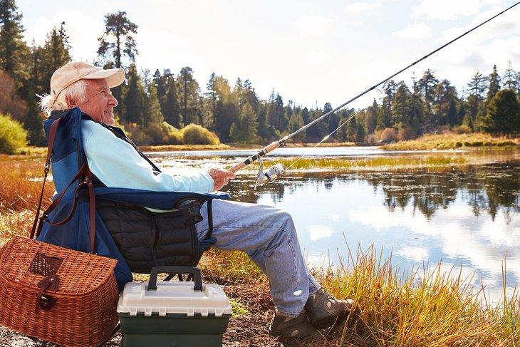 Pesca de truchas en Big Bear