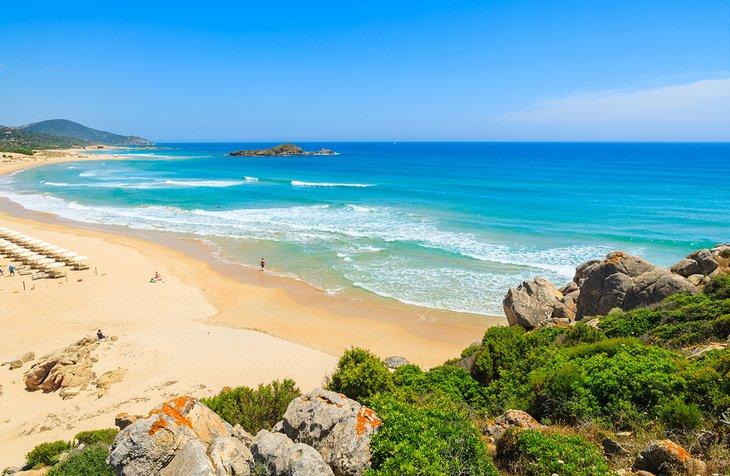 Playa Chia, Cerdeña