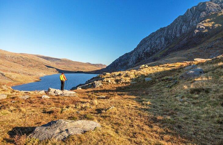 Randonneur dans le Parc National de Snowdonia