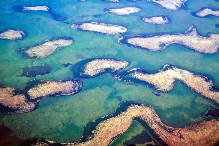 Vista aérea del Lago Chad