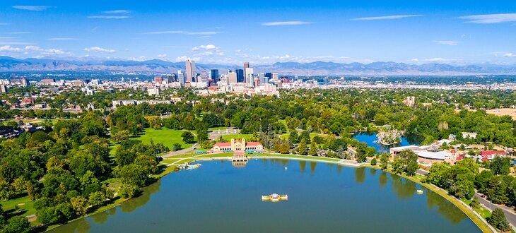 Vista aérea de Denver, Colorado