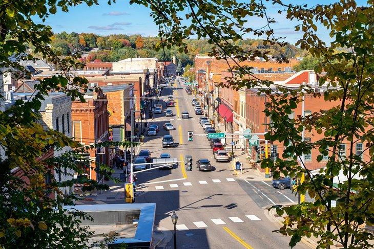 Vista sobre la histórica Stillwater, MN