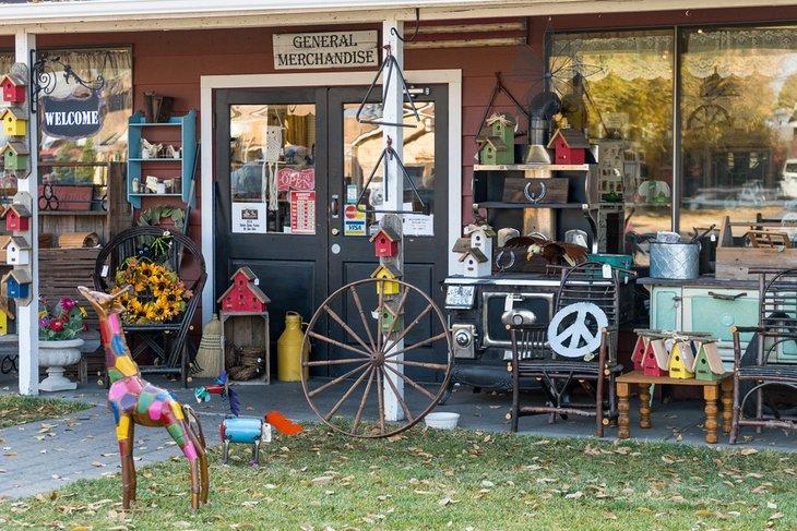 Tienda de antigüedades en Sisters, Oregon