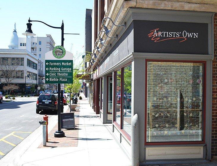 Galerie Artists' Own, centre-ville de Lafayette