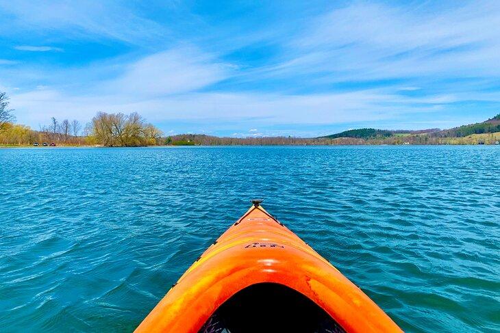 Kajakfahren auf dem Otsego-See