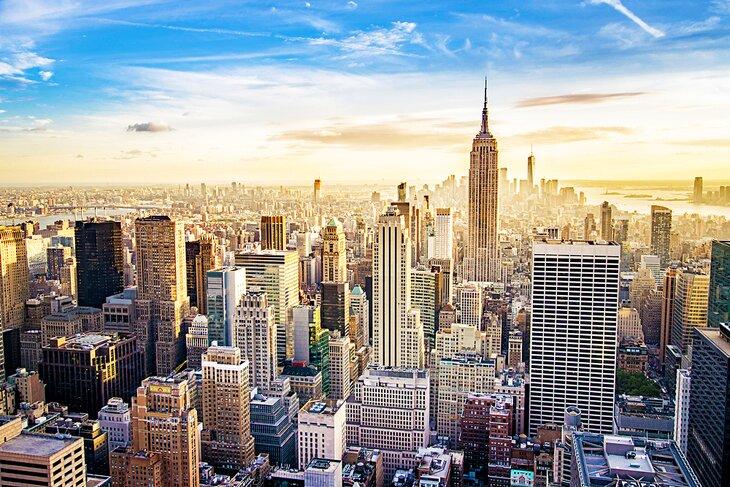 New York City bei Sonnenaufgang