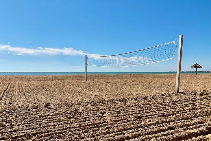Terrain de volleyball à Rockport Beach