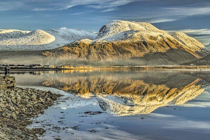 Ben Nevis vom Corpach Sea Port
