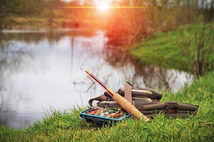Equipo de pesca con mosca