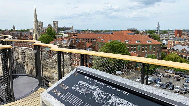 Blick auf York von Clifford's Tower
