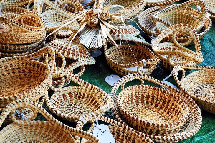Panier de Gullah en herbe sucrée