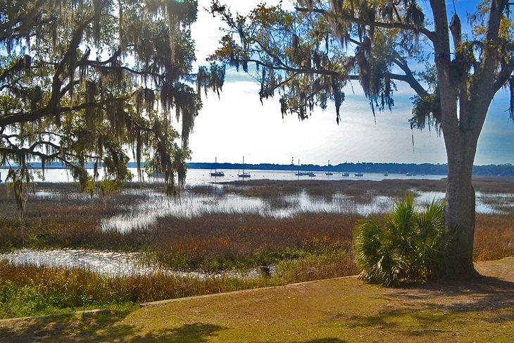 Lowcountry de Caroline du Sud, près de Beaufort et de l'île Parris