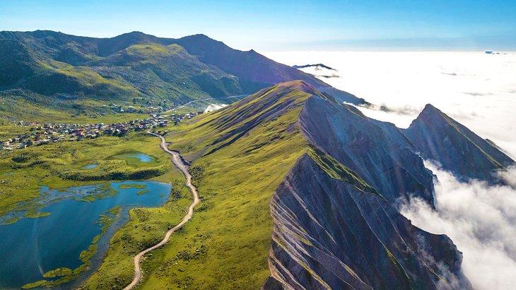 Paisaje de la montaña Kaçkar