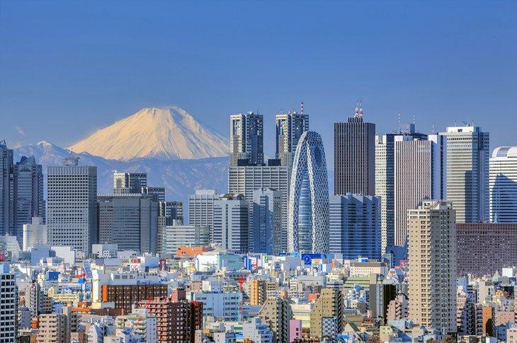 Tokio Skyline und der Fujisan
