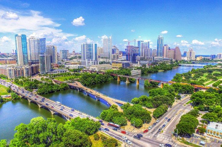 Vista del horizonte de Austin