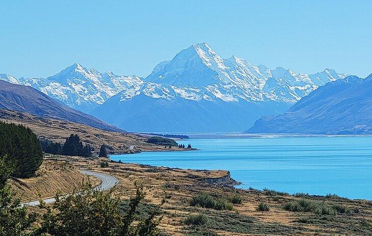 Autopista 80 hacia Aoraki / Villa Mount Cook