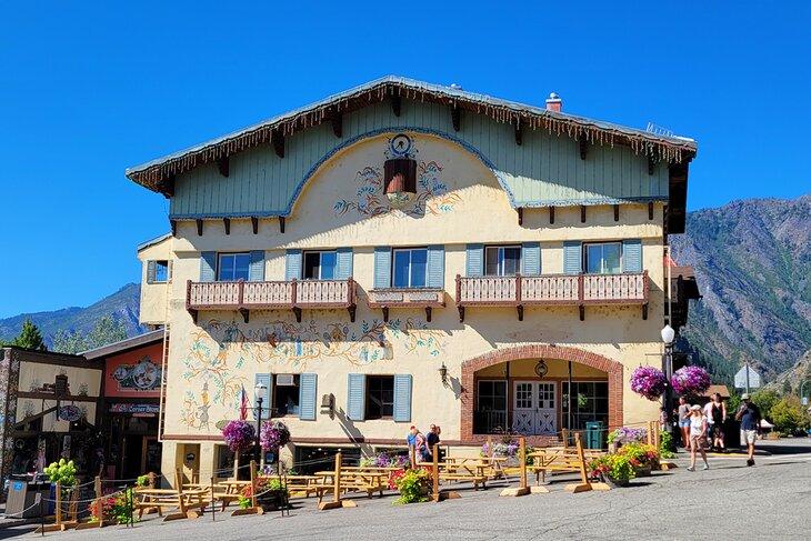 Edificio bávaro en el centro de Leavenworth