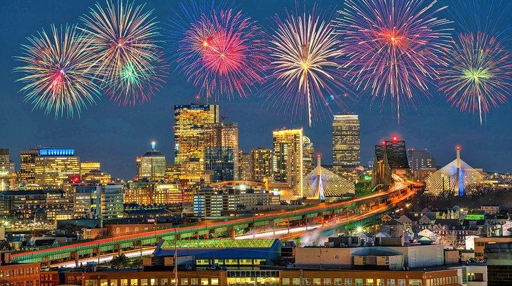 Les feux d'artifice du 4 juillet à Boston