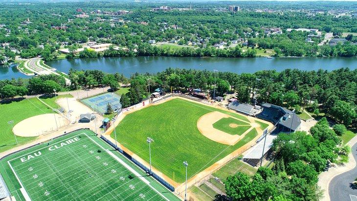 Vista aérea de Eau Claire