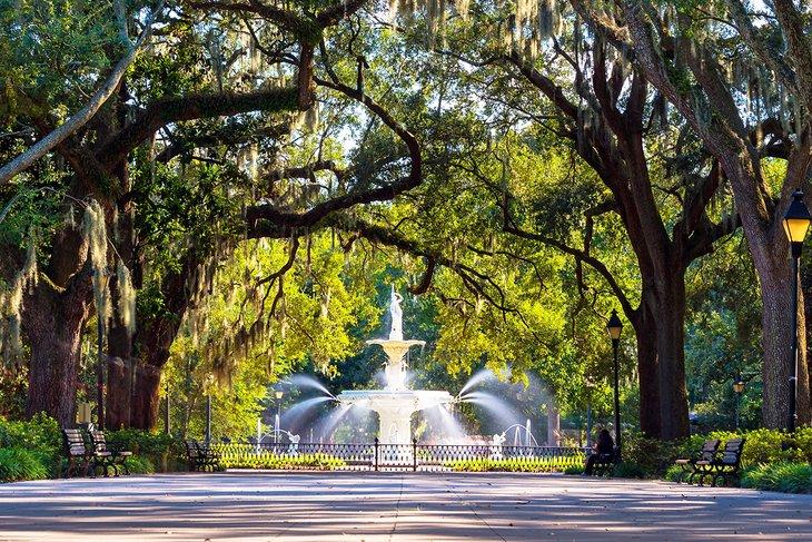 Fuente Forsyth en Savannah, Georgia