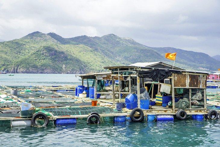 Pueblo de pescadores tradicional cerca de Nha Trang