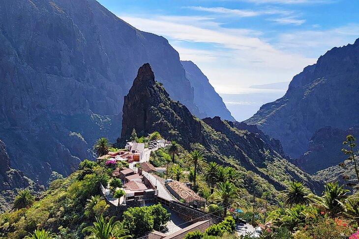 Vista del pueblo de Masca