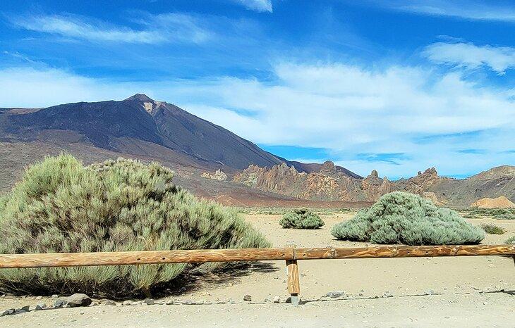 Paisaje cerca del volcán Teide