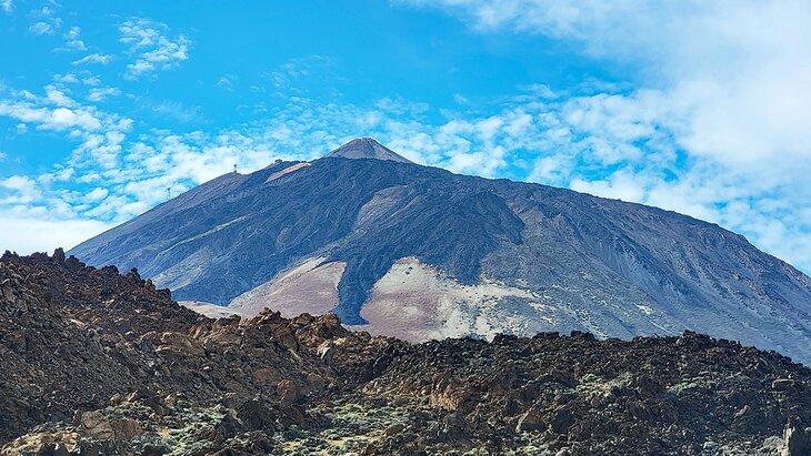 Flujo de lava en el volcán Teide