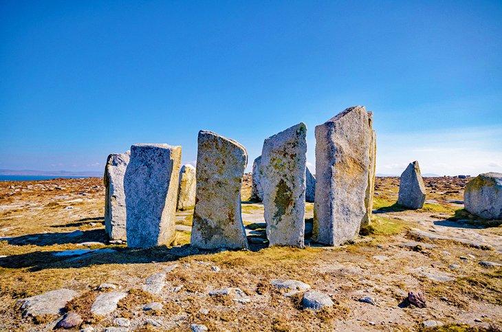 Círculo de piedra antiguo en la Península de Belmullet