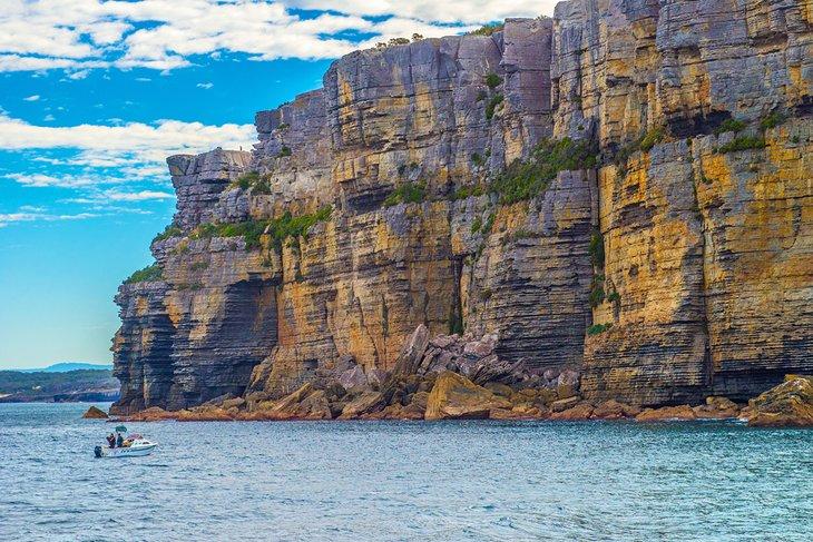 Angeln von Point Perpendicular in Jervis Bay