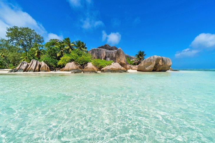 Anse Source d'Argent auf La Digue Insel, Seychellen
