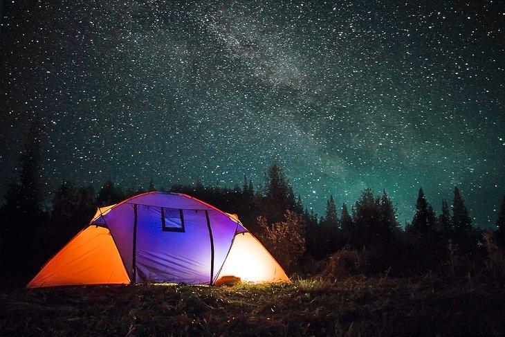 Camping unter den Sternen
