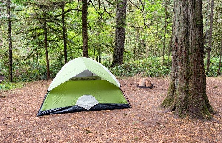 Tienda en Oxbow Regional Park