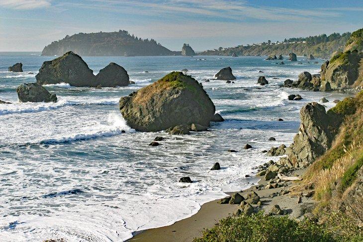 Luffenholtz Beach in der Nähe des Moonstone Beach County Park