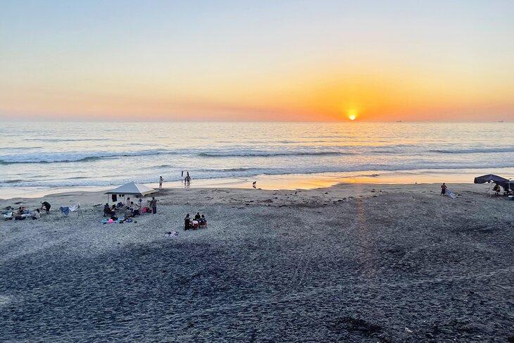 Sonnenuntergang in Popotla