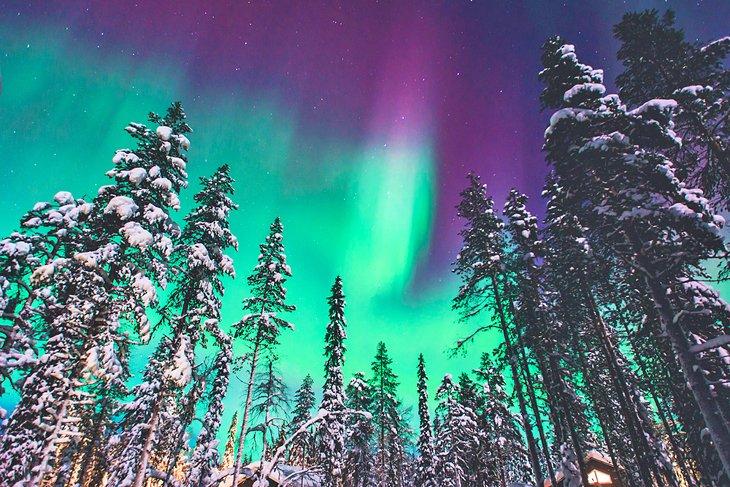 Nordlichter in Tromsø, Norwegen