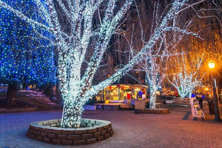 Christkindlmarkt de Leavenworth en Front Street Park