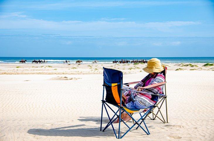 Lesen am Strand