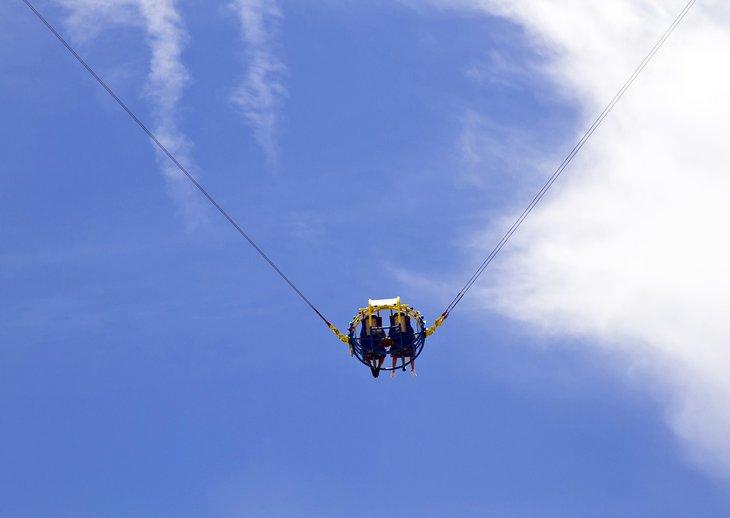 Ritt auf dem Skycoaster