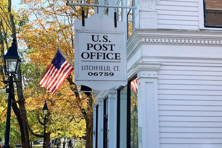 Oficina de correos en el Distrito Histórico de Litchfield
