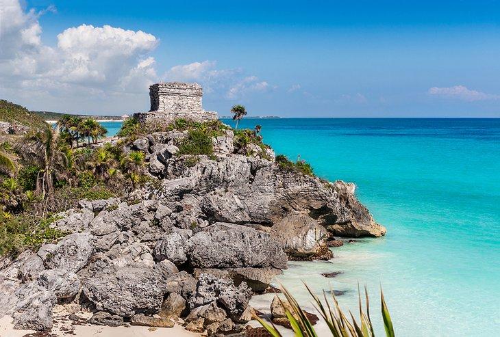 Ruinas Maya en Tulum en la Riviera Maya